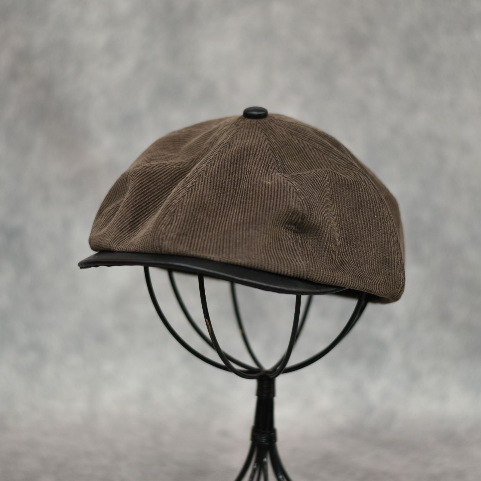 CAL NT LOGO CORDUROY TWO TONE CAS (BROWN)｜コーデュロイ キャスケット｜CL-25AW043