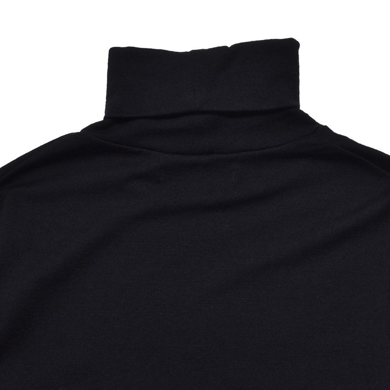 EF.Wool Turtle Neck L/S Pullover （BLK）｜ウールタートルネック｜MDFBF10403