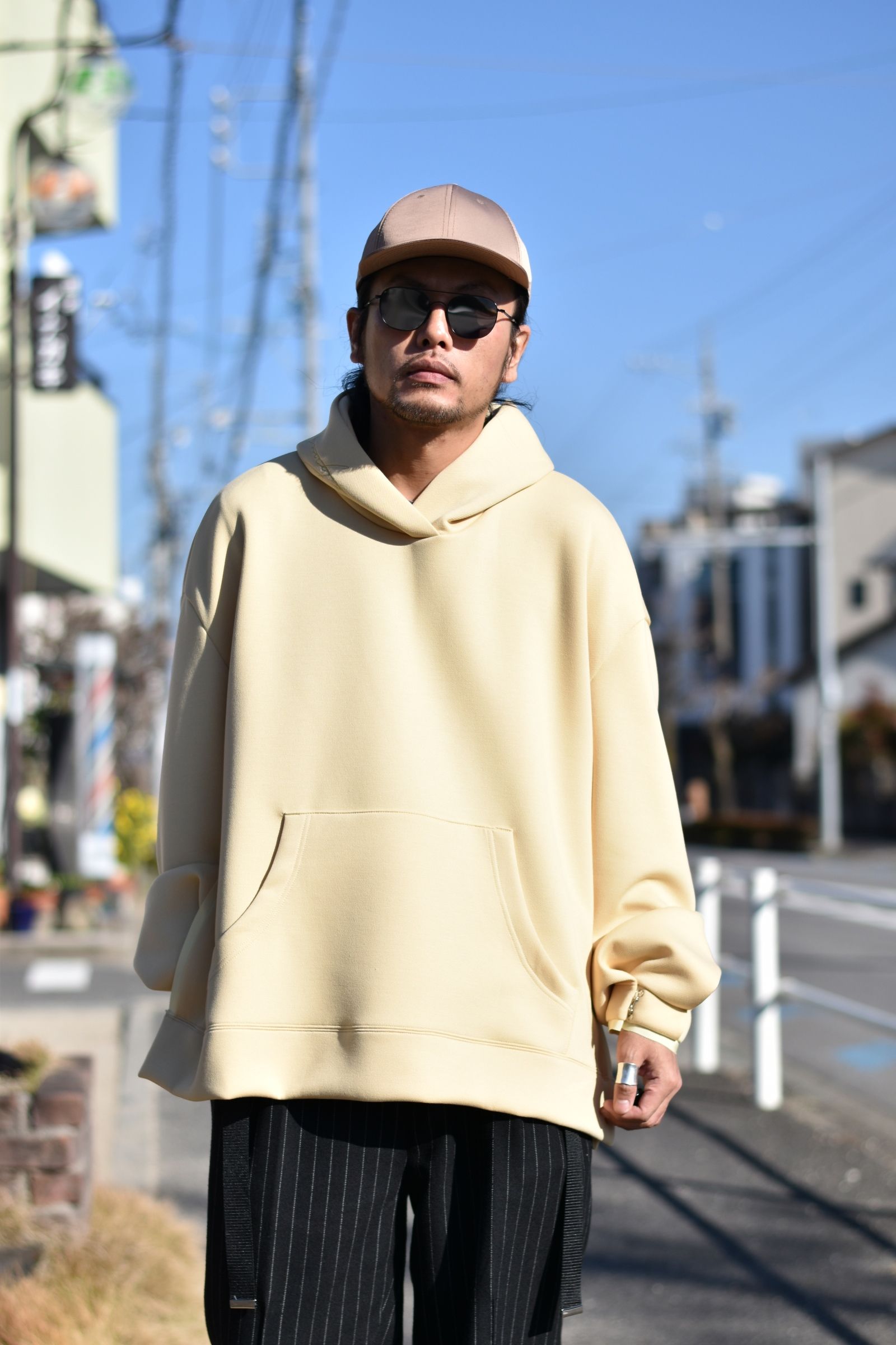 ジップベント フーディ / LB22SS-PK01-NM (PALE YELLOW)