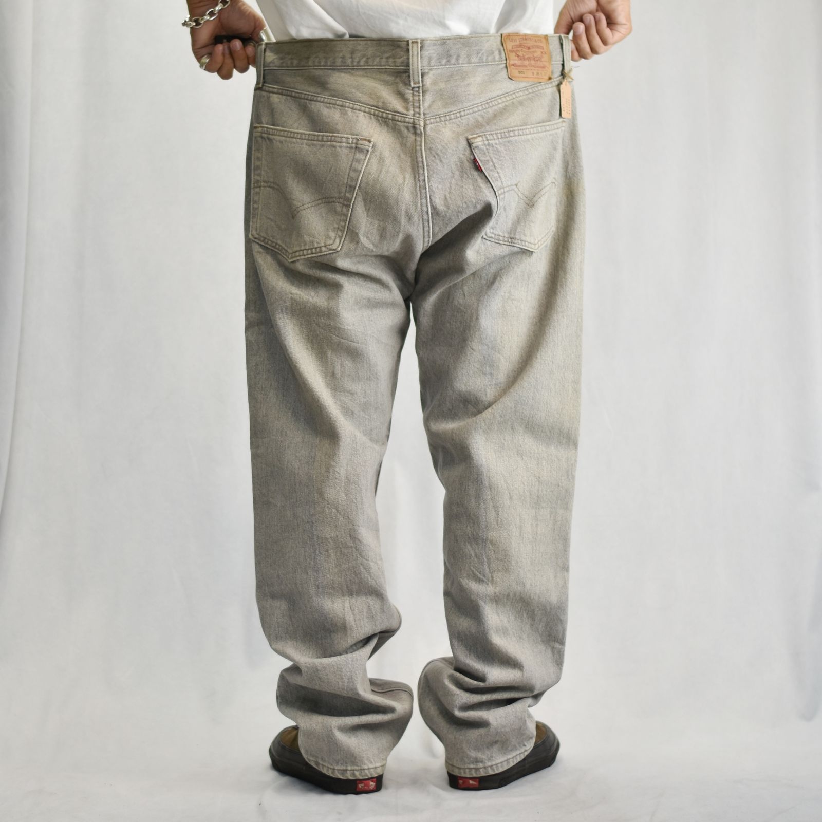 ユ*リ様 Levis501 USA製 ゴールデンサイズ デニム パンツ 古着 90's / Levi's 501 - 0648 USA製 デニムパンツ / 表記