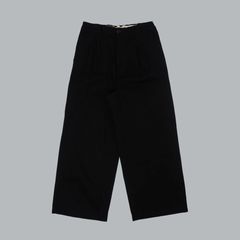 CHINO WIDE TROUSERS （BLACK） / チノパンツ ワイドトラウザー （ブラック） 2026SS-PT2-YT