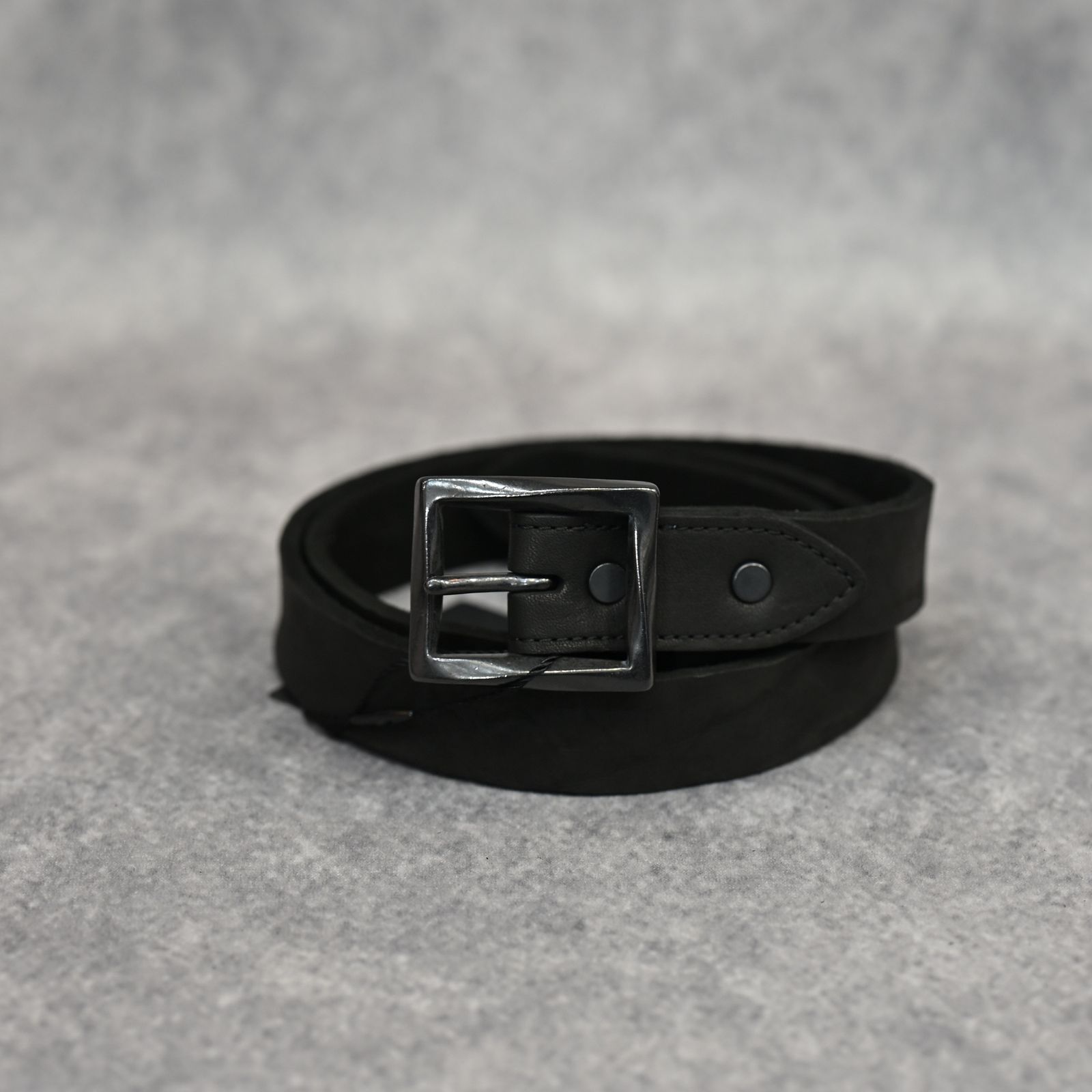 ダブルショルダー製品染め 30㎜ベルト （BLACK / ブラック） 318-33