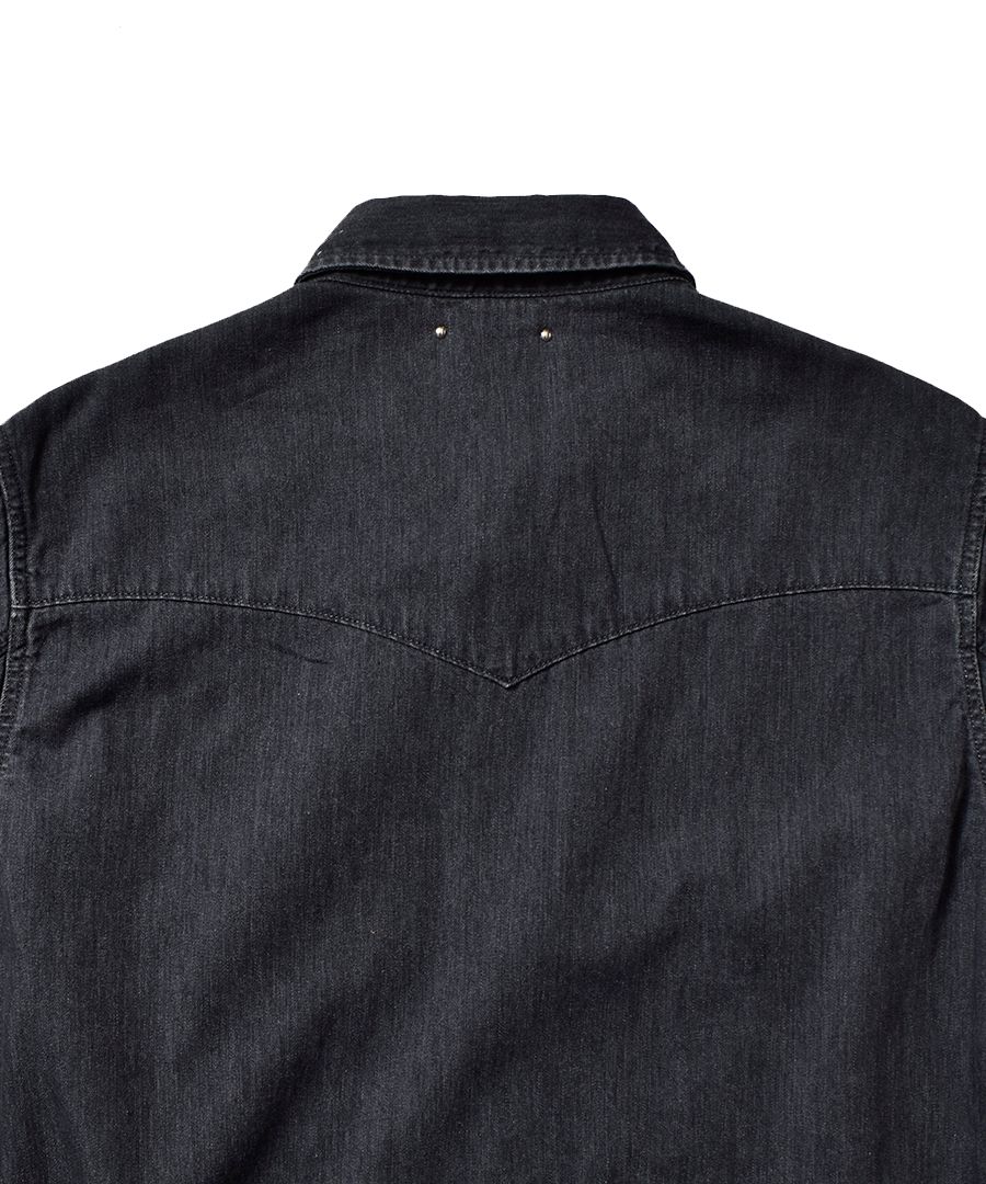 [STANDARD] Denim Western SH BLK / ウエスタン デニムシャツ （ブラック）
