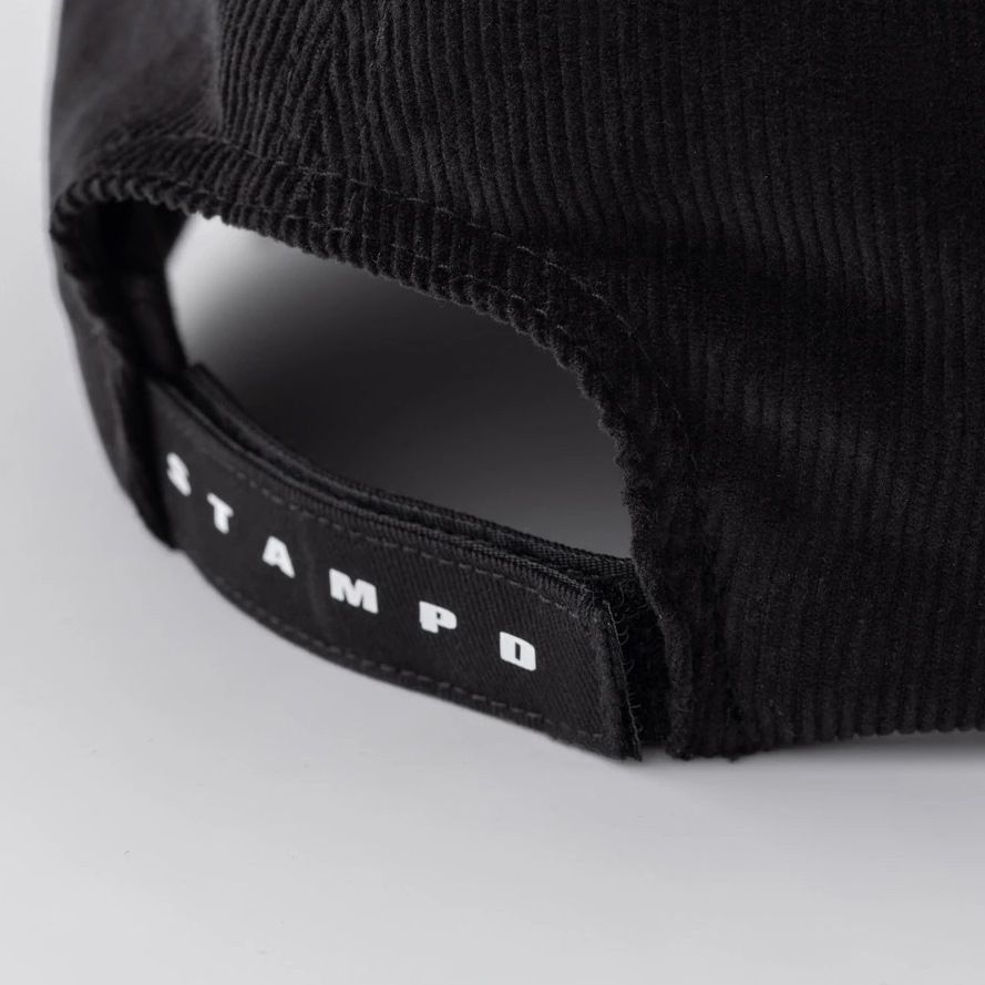 S Courdoroy Velcroback (Black)