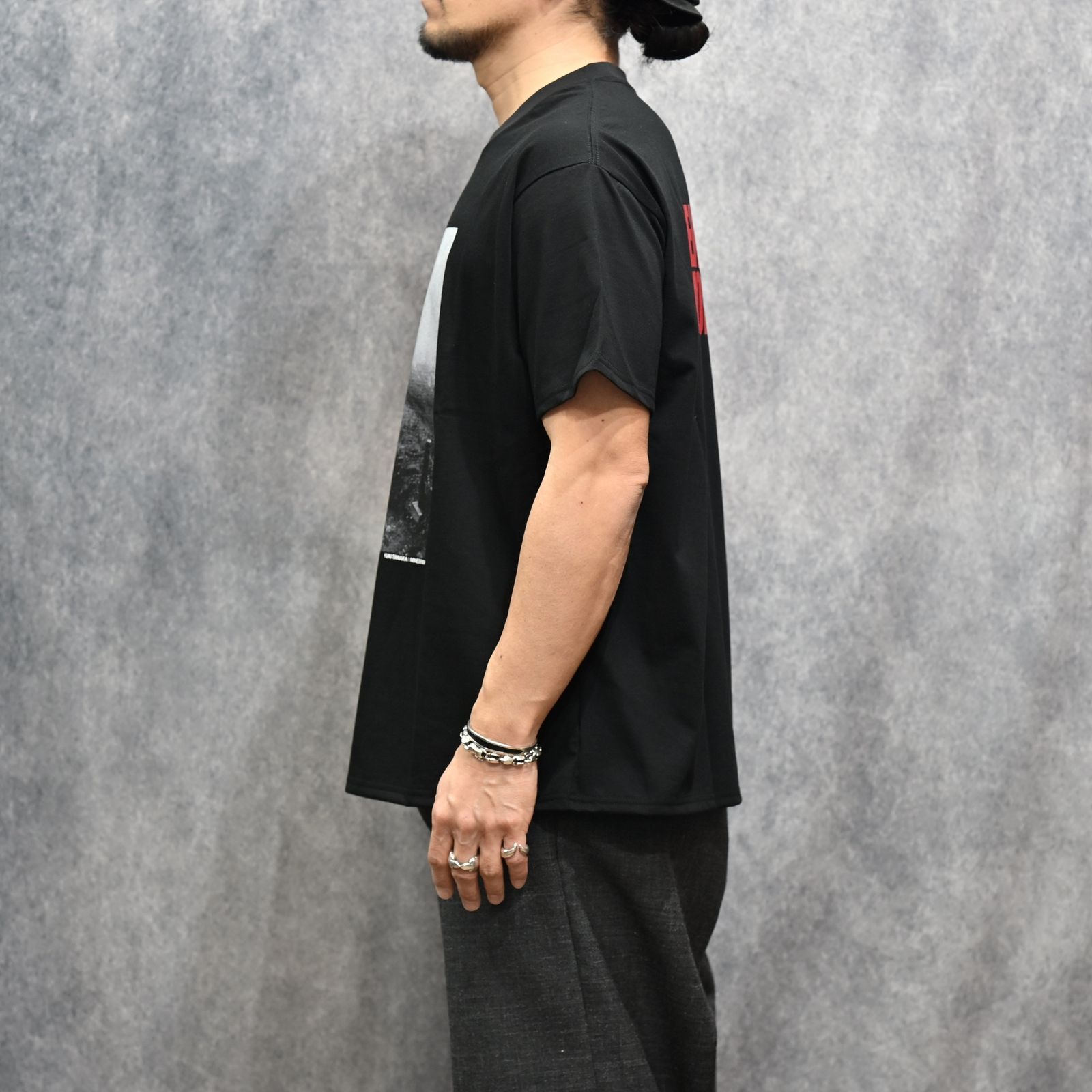 × YUKI TANAKA Photo Print T-SH （BLK）フォトプリント Tシャツ （ブラック）｜YT-MND-08