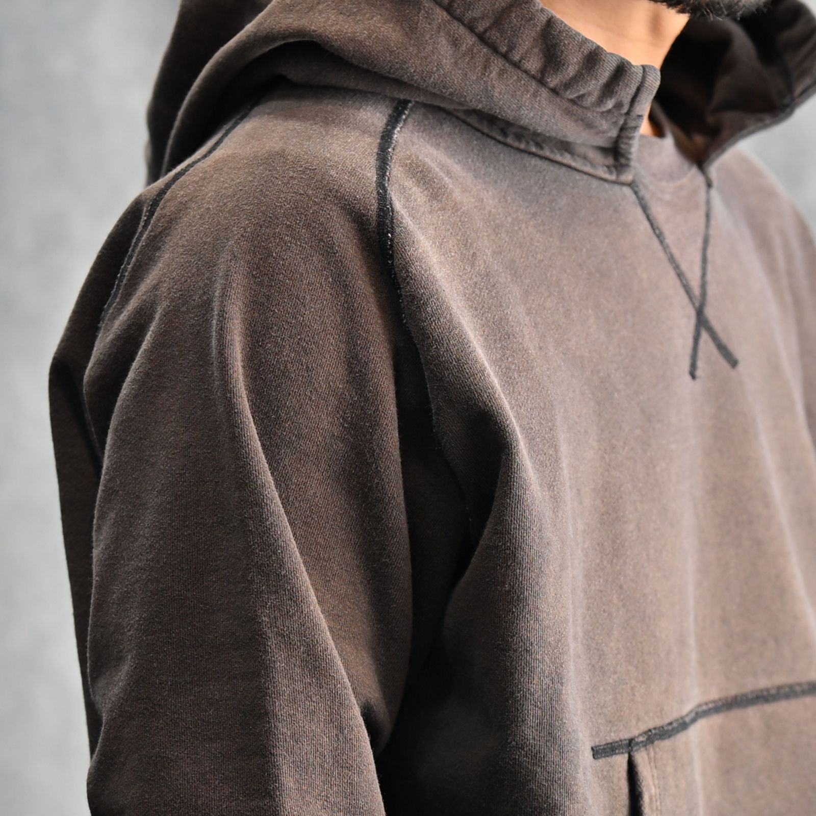 W-V AFTER HOODIE (BLACK / ブラック) パーカー フーディー 2401002M