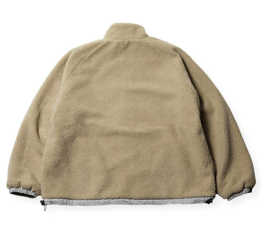 CUTRATE LOGO EMBROIDERY REVERSIBLE BOA JACKET (GRAY) / リバーシブル ボアジャケット