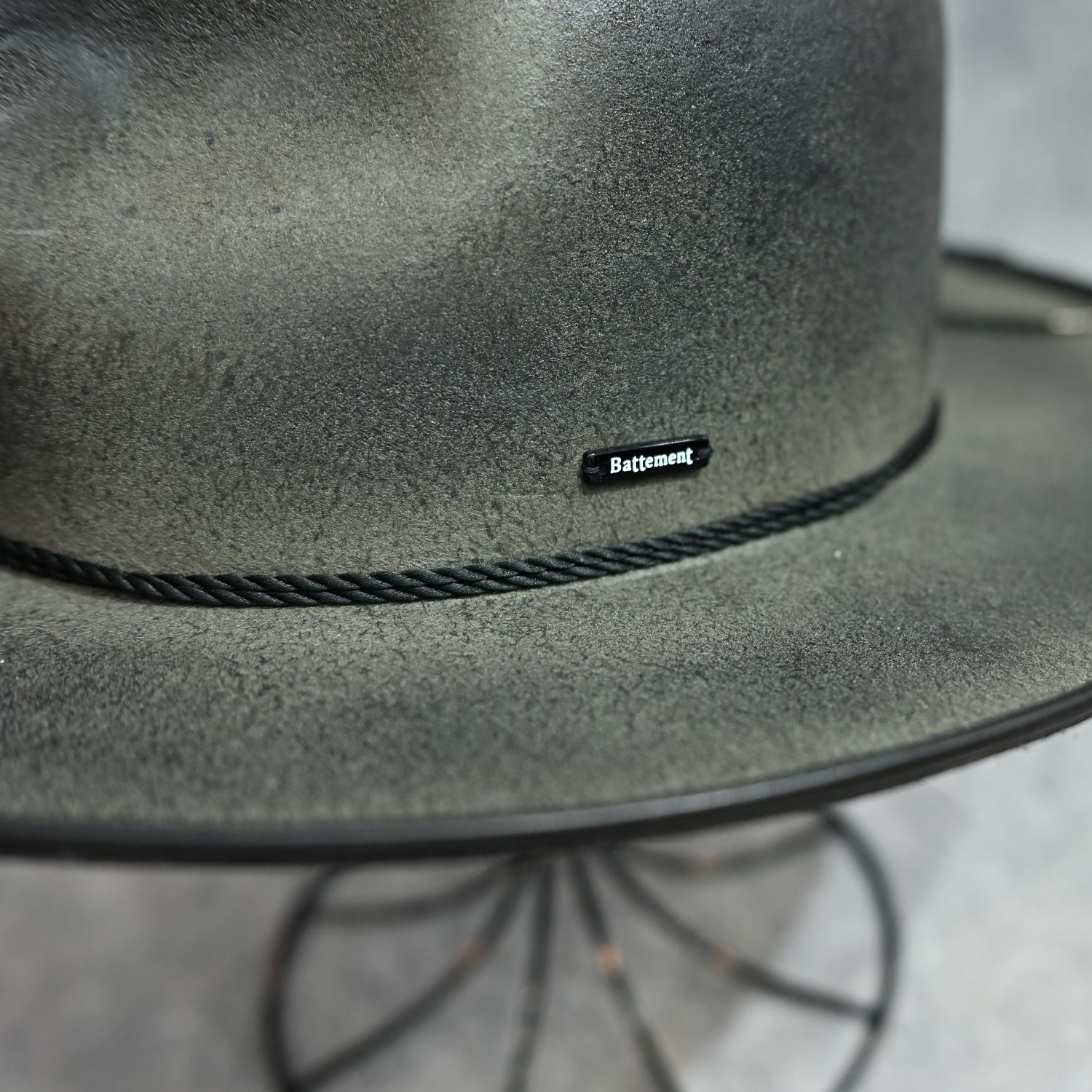 × Battement Wool Felt Hat （D.GY / ダークグレー） ウールフェルト ハット / Ba-898-01