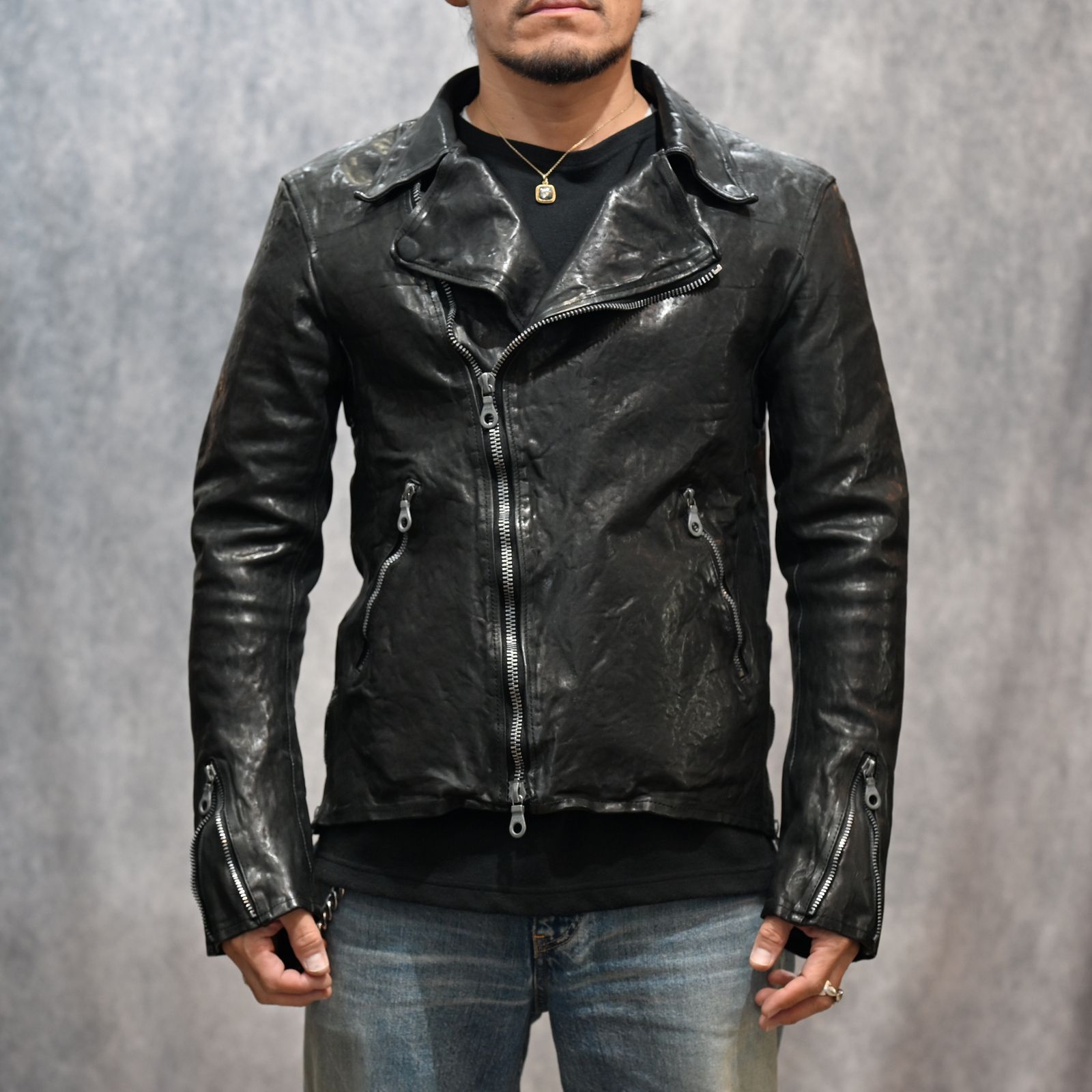 ISAMU KATAYAMA BACKLASH - イタリーショルダー製品染め ダブル