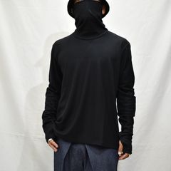 WOOL JERSEY COWL NECK TOP"
