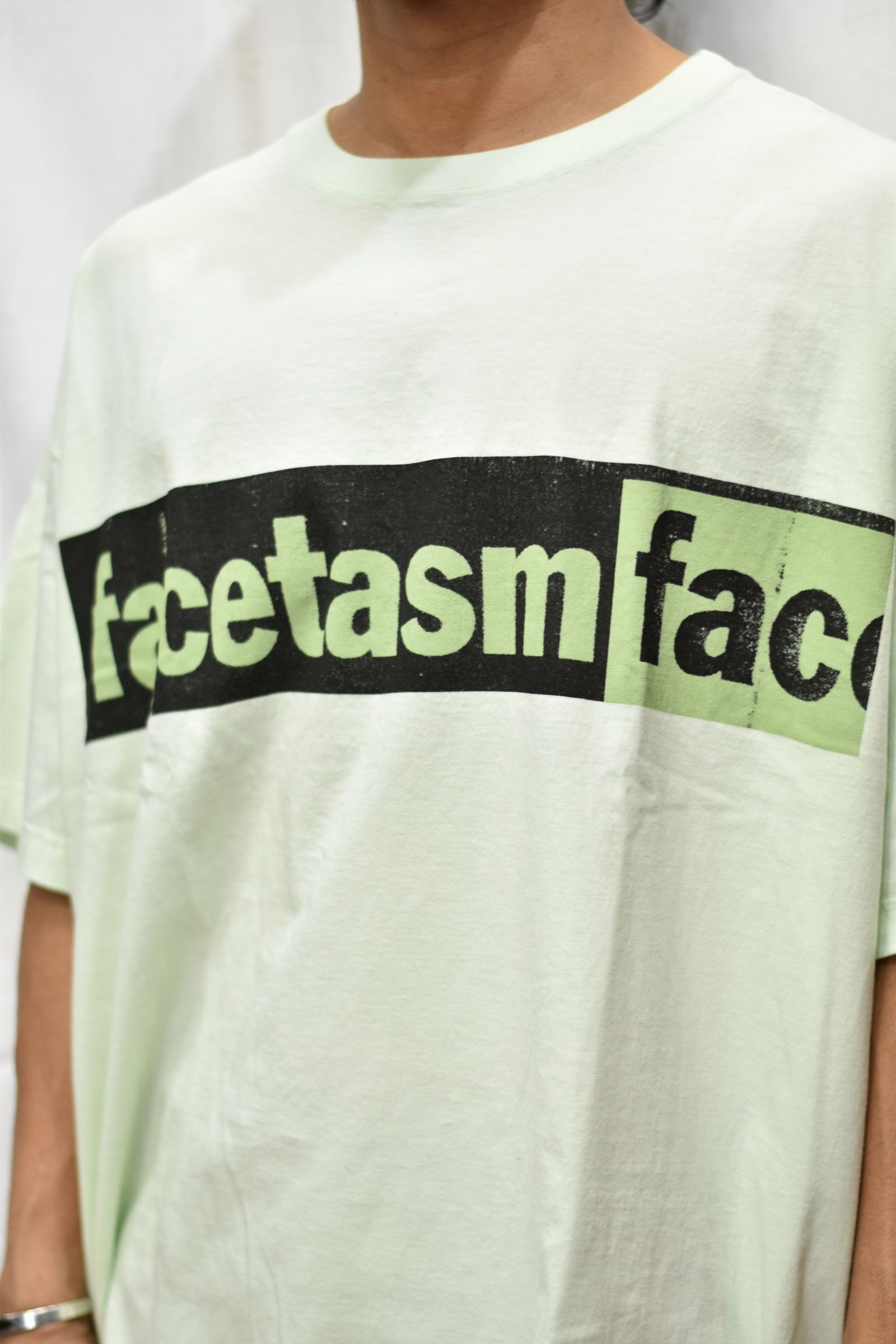 トップスFACETASM ファセッタズム Tシャツ サイズ:00 グラフィック ビッグサイズ クルーネック 半袖 Tシャツ BIG TEE 2 ホワイト 白 トップス カットソー オーバーサイズ 大きめ 【メンズ】【美品】