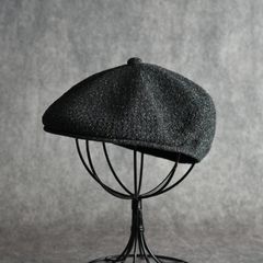 Silk Hunting Cap "GENTLEMAN" (BLACK) / シルク ハンチング帽