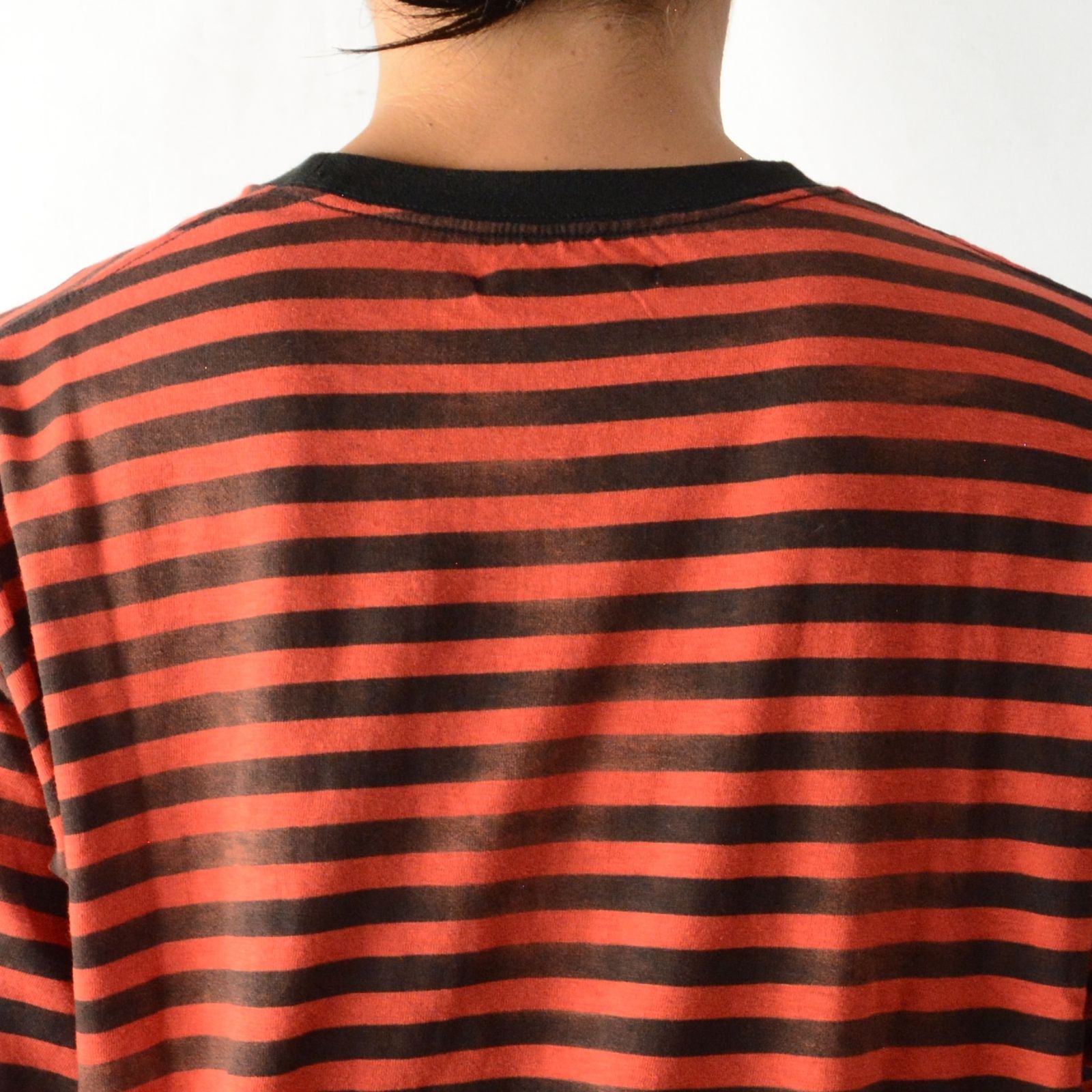 Hazy Border L/S T-SH （RPT） ロングスリーブ ボーダーT