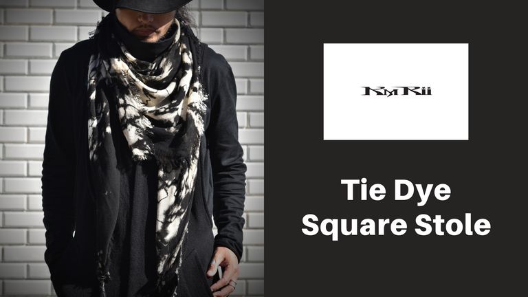 【KMRii】 Tie Dye Square Stole