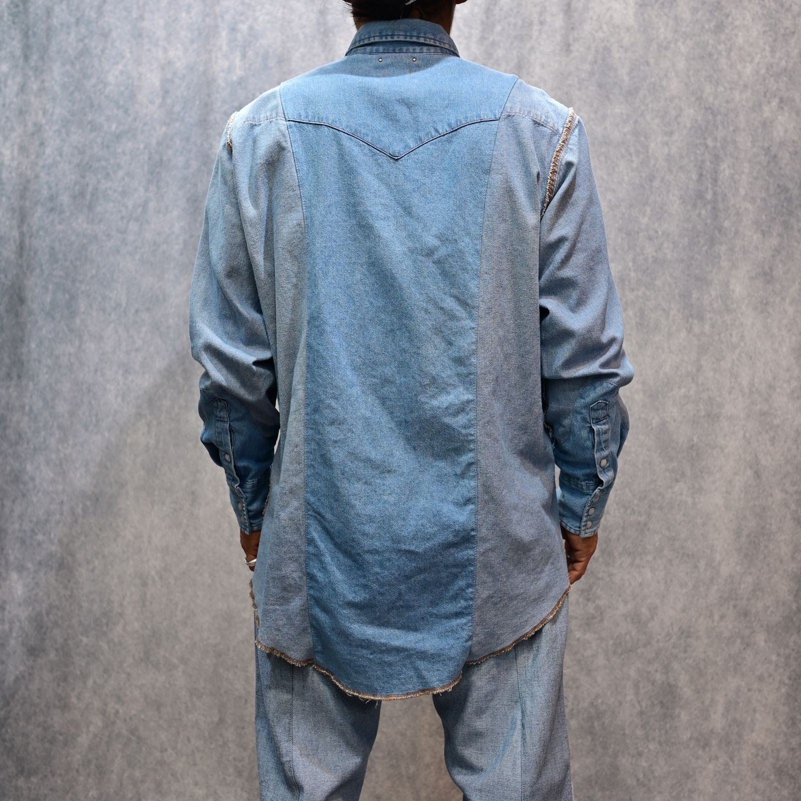 OLD PARK×MINEDENIM Inside out Western SH （USS） / MND-25SSOP001