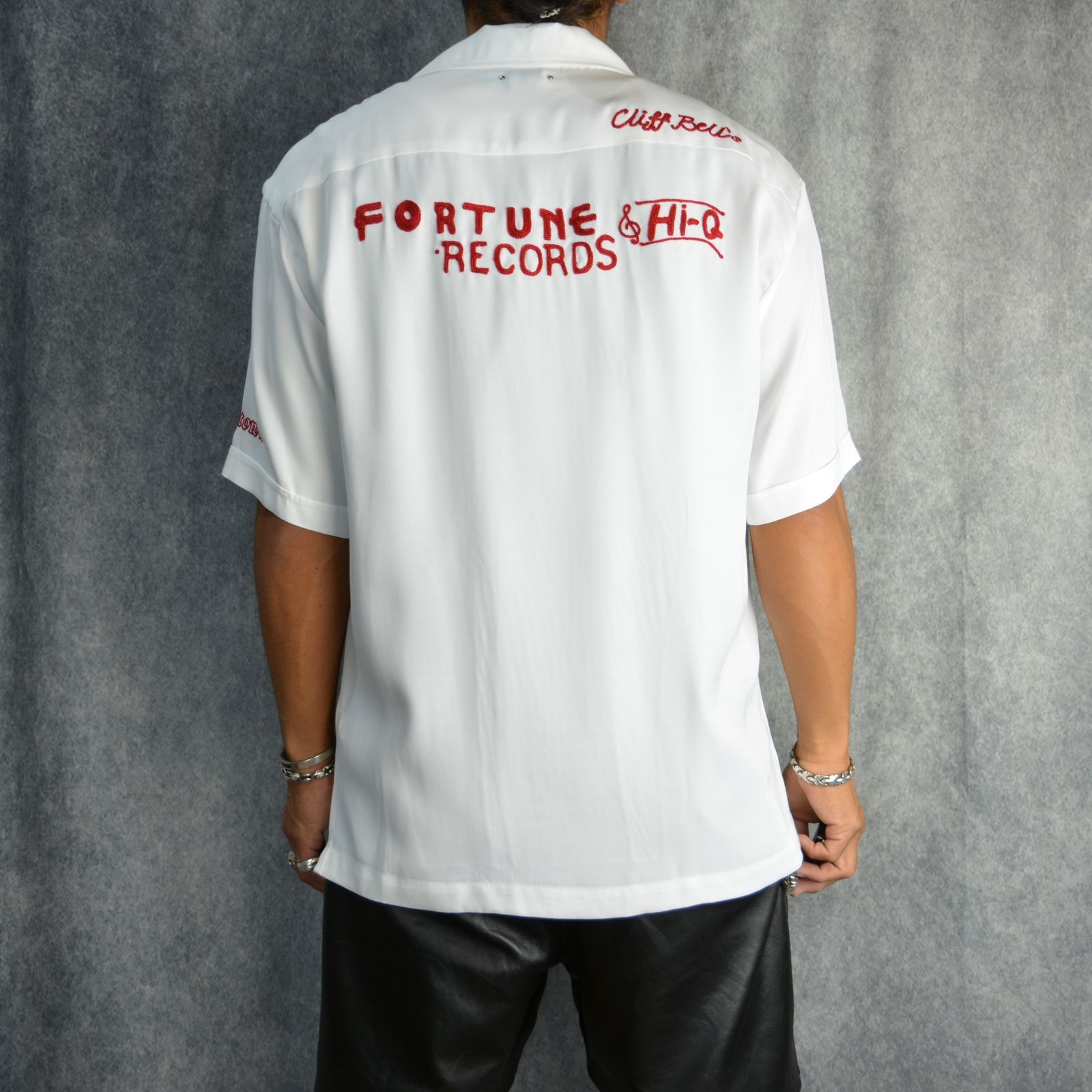 Detroit Embroidery Bowling SH （WHT） / ボーリングシャツ （ホワイト）