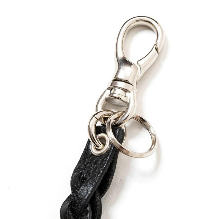 CALEE - STUDS LEATHER ASSORT KEY RING ＜TYPE II＞ C (BLACK C ...