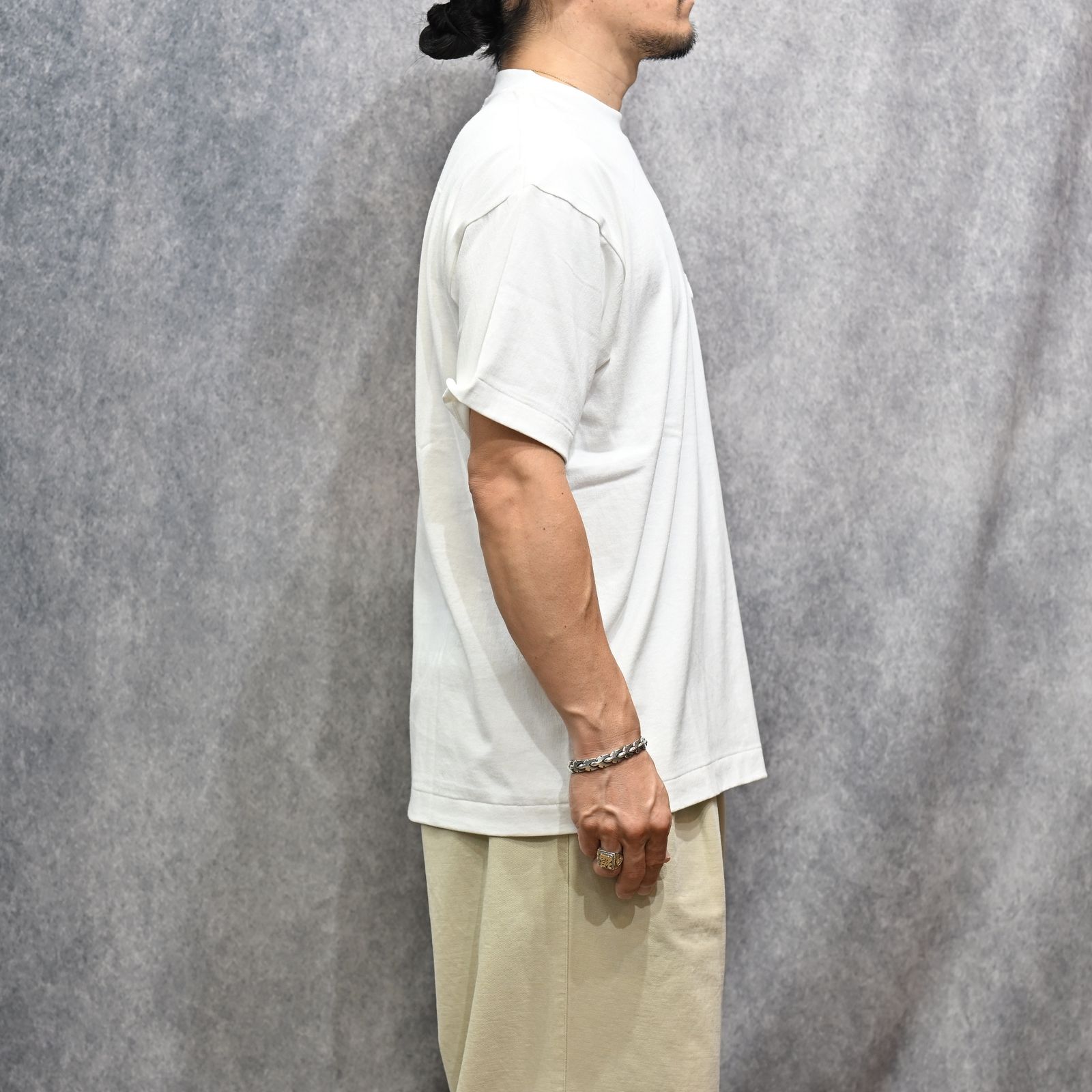Y1935 POCKET TEE （WHITE）｜ ポケット Tシャツ （ホワイト） 602-261-14