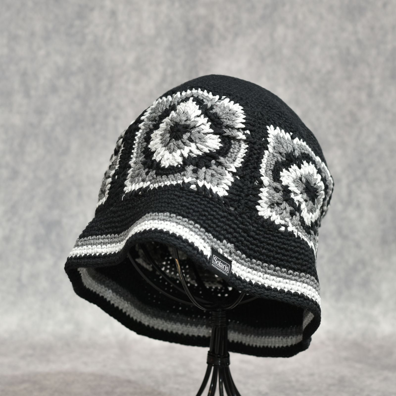 再入荷｜Crochet Hat "SUNBIRD" (BLACK)｜クロシェハット｜X01001