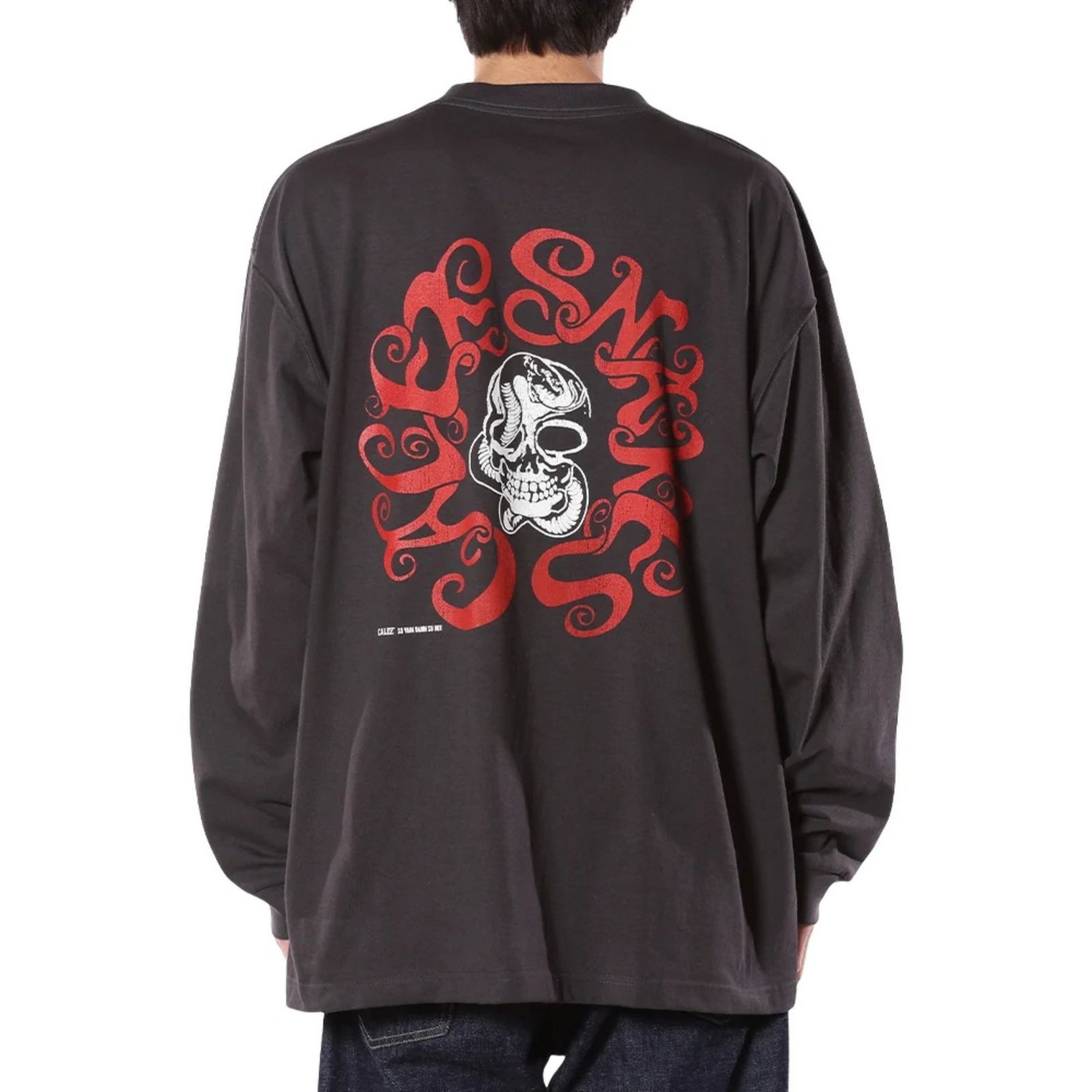 VINTAGE TYPE CALEE SNAKES L/ S TEE (INK BLACK)｜プリント 長袖 Tシャツ｜CL-26AWCS004