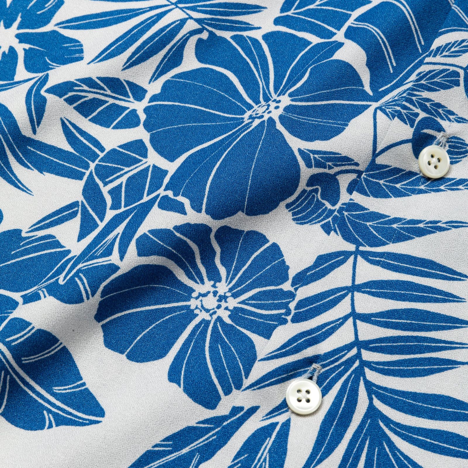 R/P PANEL PRINT ALOHA SH (BLUE) / パネルプリント アロハシャツ