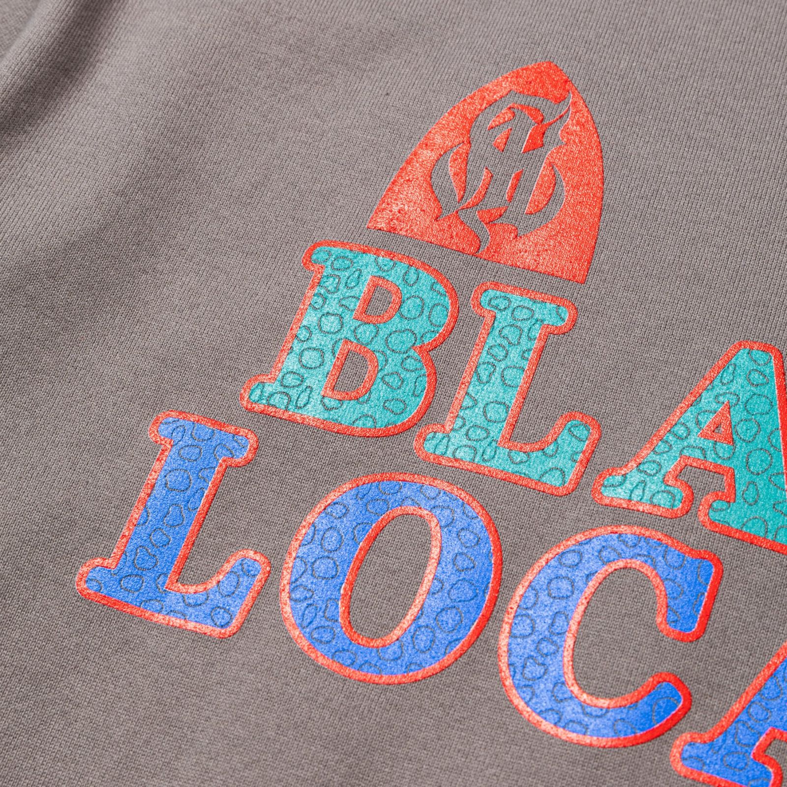 B.L LOGO DROP S/S TEE (CHARCOAL)｜ワイドシルエット プリントTシャツ｜CL-25SS052