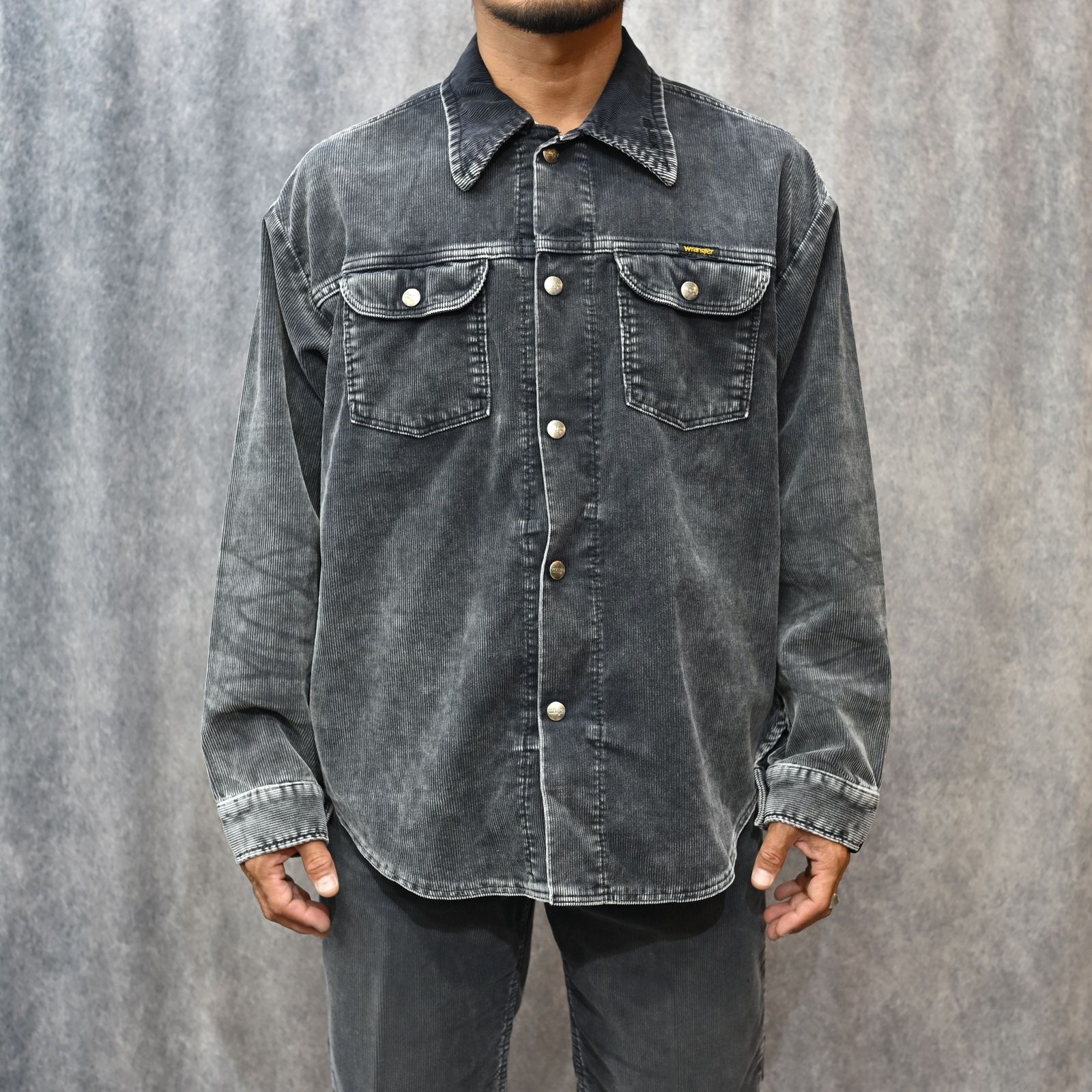 × Wrangler SHIRT （BLACK）｜× ラングラー コーデュロイシャツ｜6252-WR01