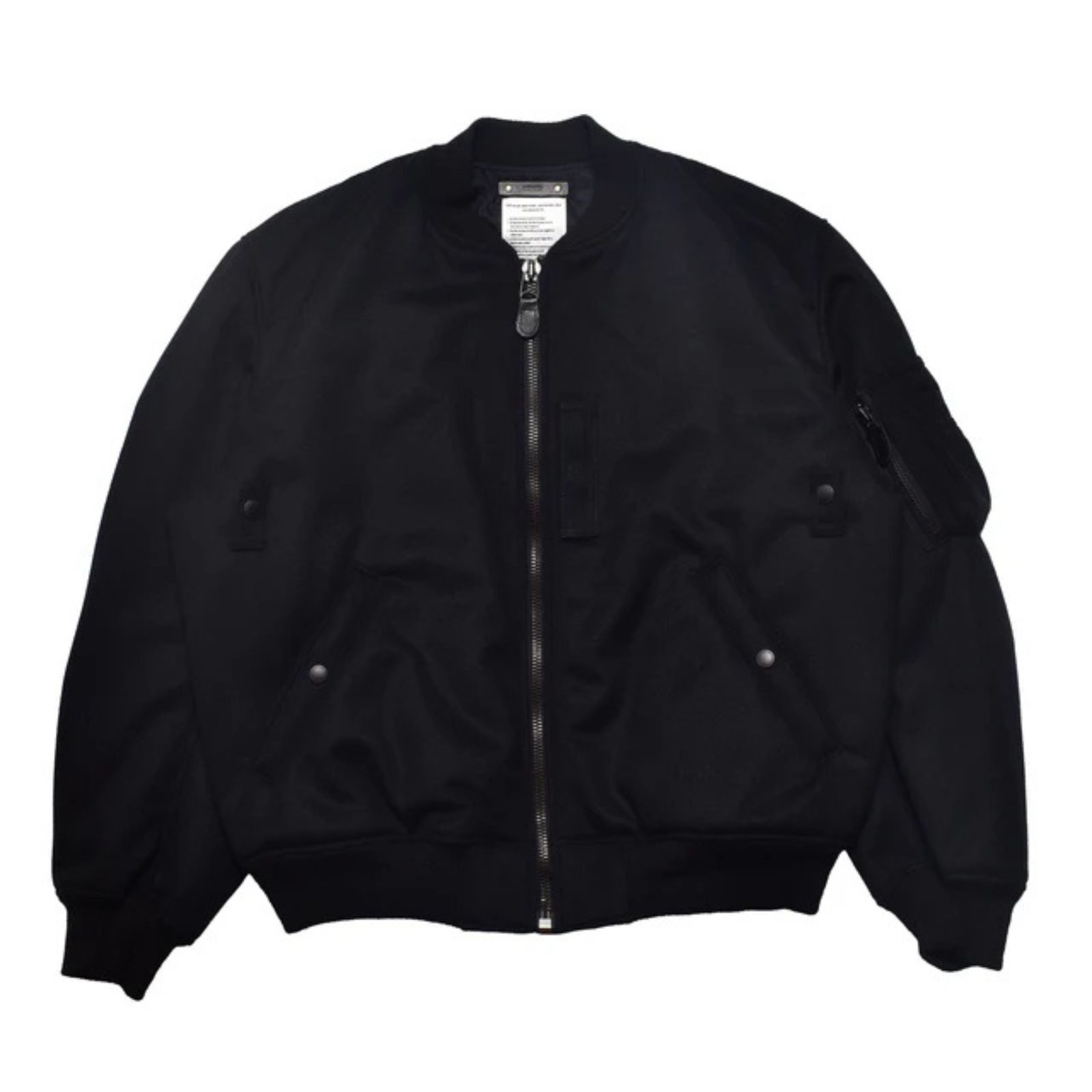 Wool Meiton Bomber JKT （BLK）｜ウールメルトン ボンバージャケット フライトジャケット｜2511-9001