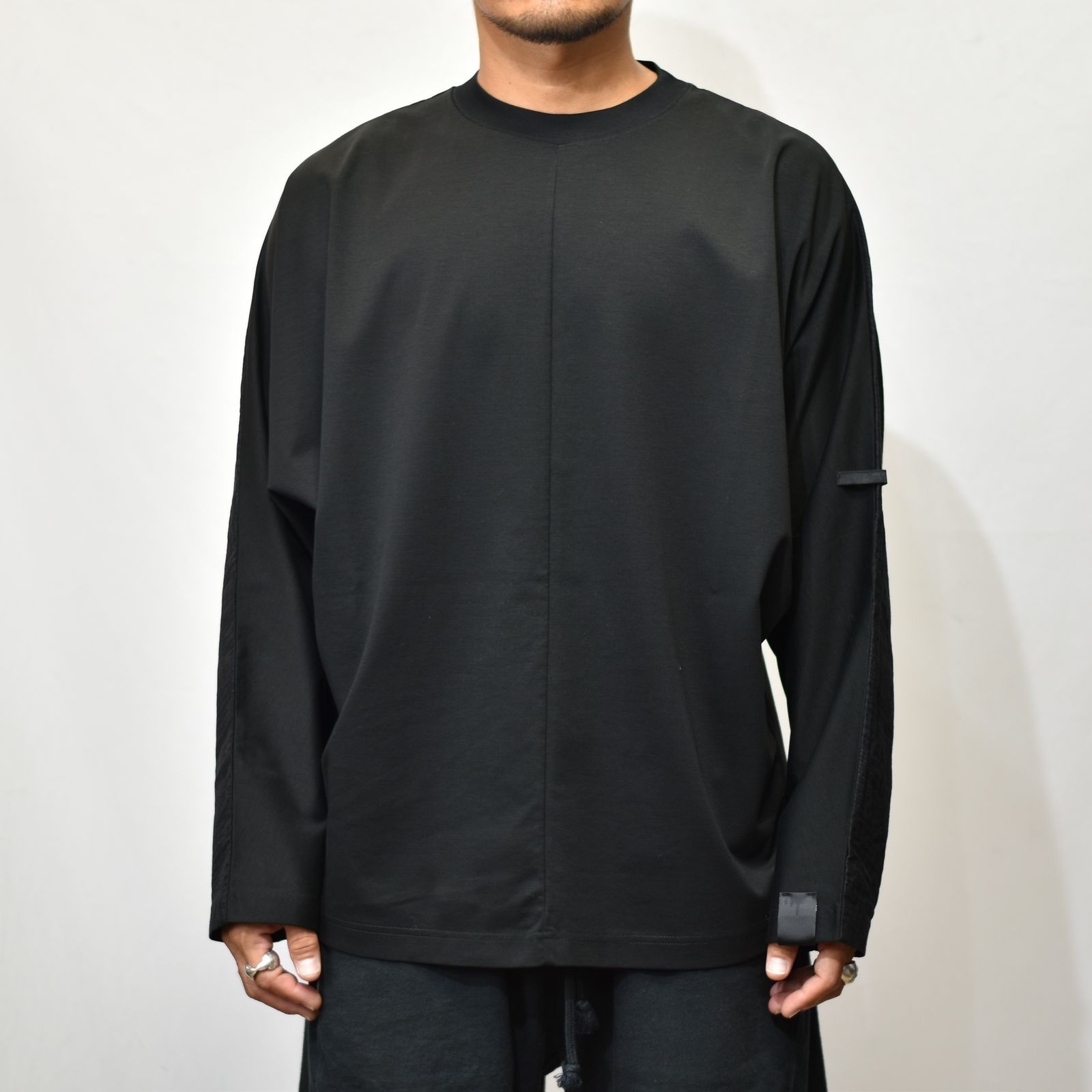 N.HOOLYWOO × MINEDENIM BD.Discharge Glen Check NHW LS TSH （BLACK） ロングスリーブ 長袖カットソー グレンチェック
