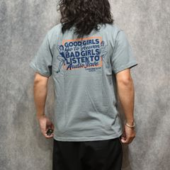 GARMENT DYE GIRLS LOGO POCKET TEE ＜NATURALLY PAINT DESIGN＞ (GREEN GRAY)｜ガール ロゴプリント ポケットTシャツ｜CL-26SS004NT