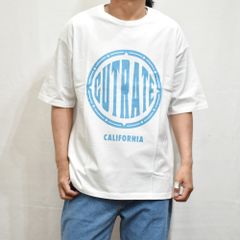 CUTRATE BEACH CITY CA DROPSHOULDER S/S -T-SHIRT (WHITE)