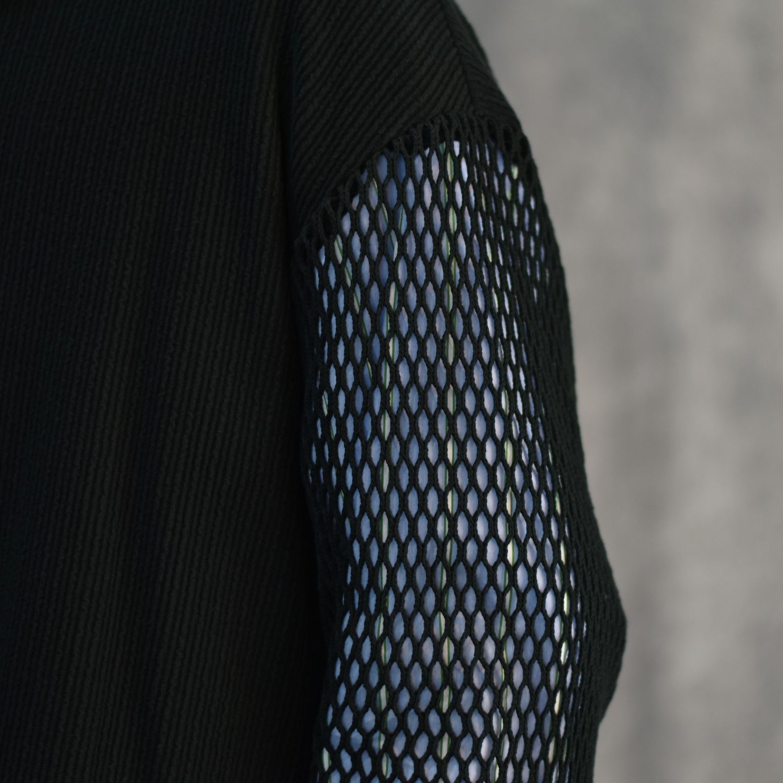 ボートネックニットソー / LB24AW-PO06-FSJ (BLACK×SAX STRIPE)