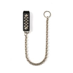 STUDS LEATHER WALLET CHAIN (BLACK)｜スタッズレザー ウォレットチェーン｜CL-26SS016LE