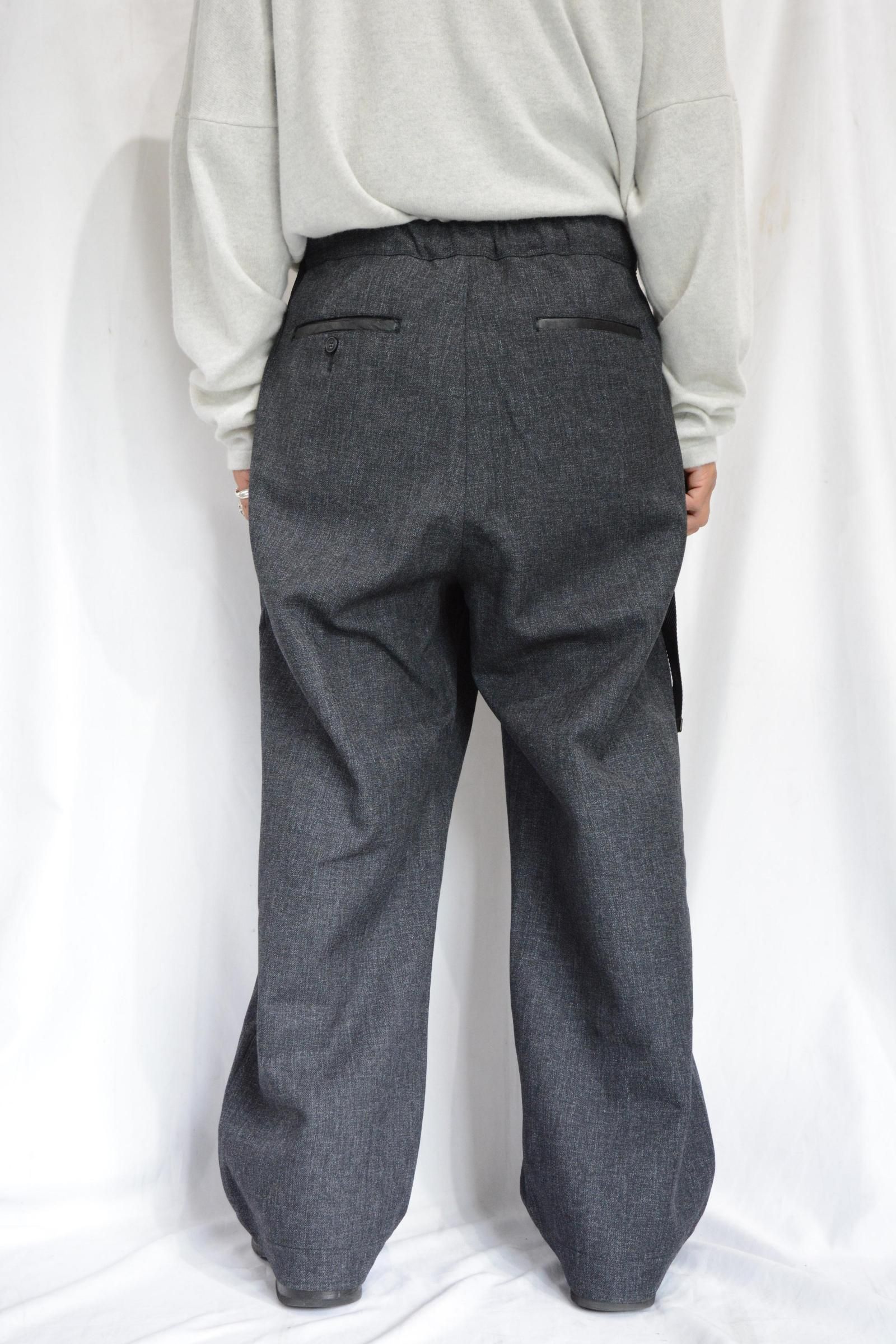 こんにゃく加工 アウトタック ワイドパンツ
