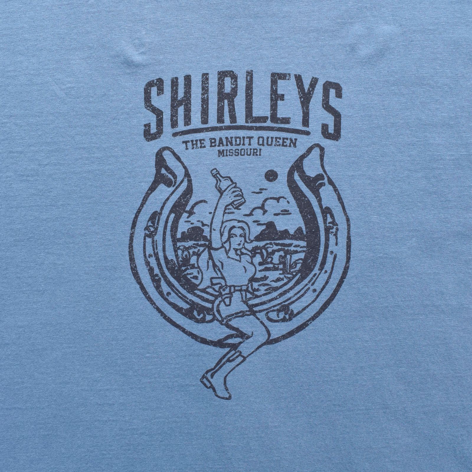 SHIRLEYS Ringerneck T-SH （BPT） /  リンガー プリントTシャツ （ブルー） 2503-4003