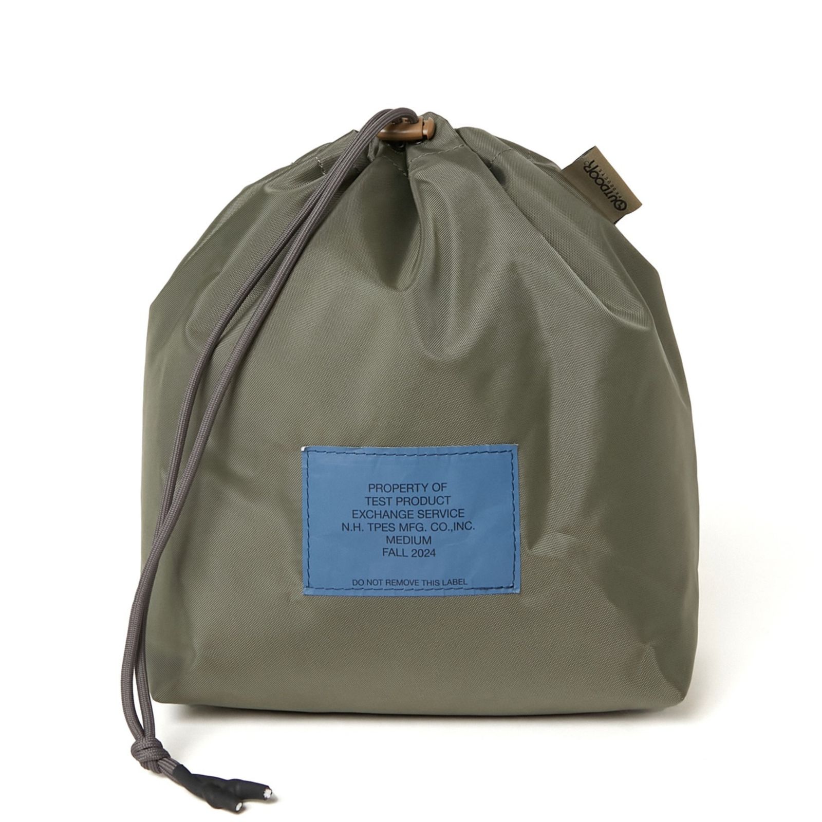 × OUTDOOR PRODUCTS DRAWSTRING BAG （KHAKI） / ナイロン バッグ （カーキ）