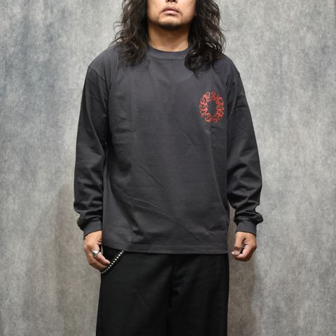 VINTAGE TYPE CALEE SNAKES L/ S TEE (INK BLACK)｜プリント 長袖 Tシャツ｜CL-26AWCS004