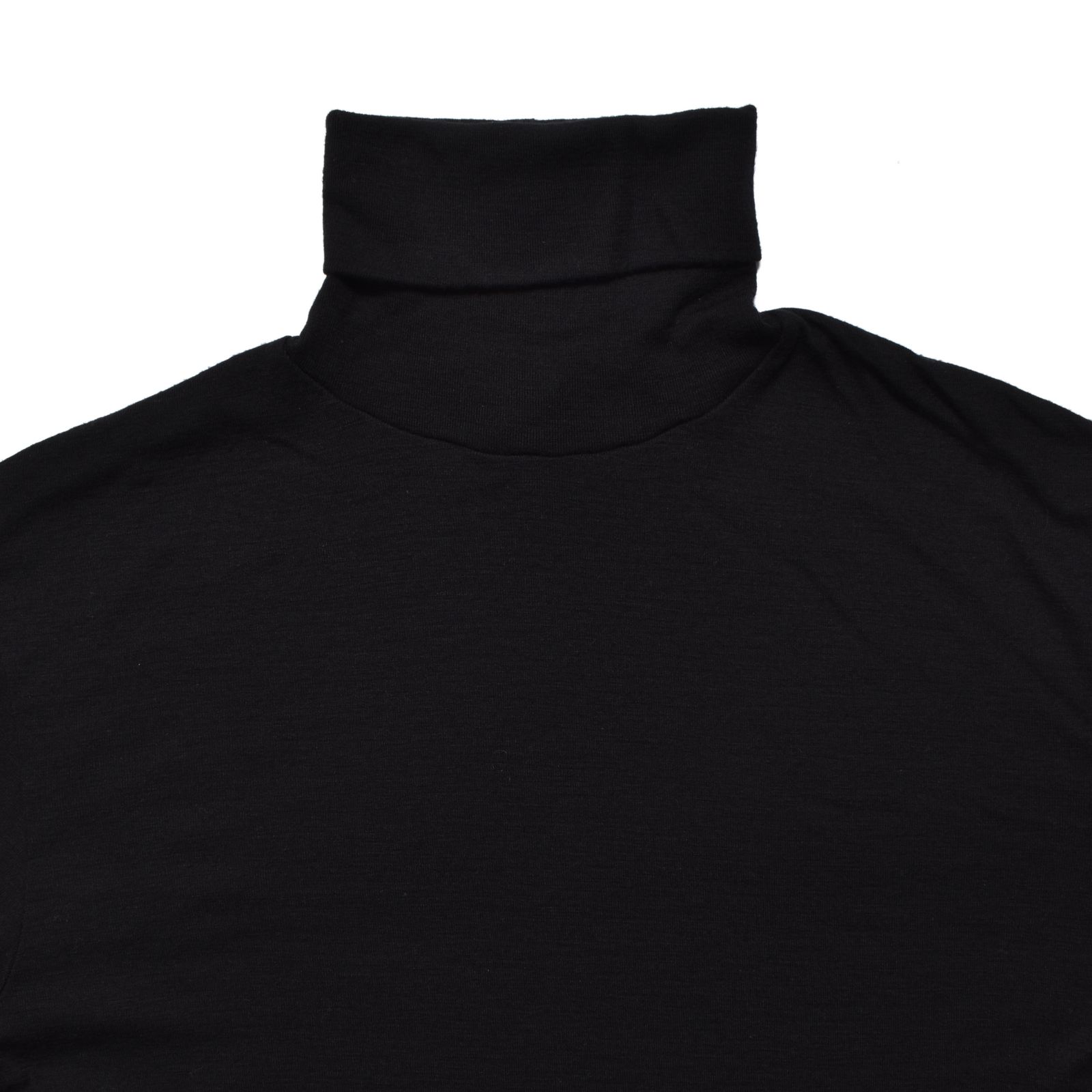 Wool Turtleneck L/S Pullover （BLK）｜ウール タートルネック｜2510-4001
