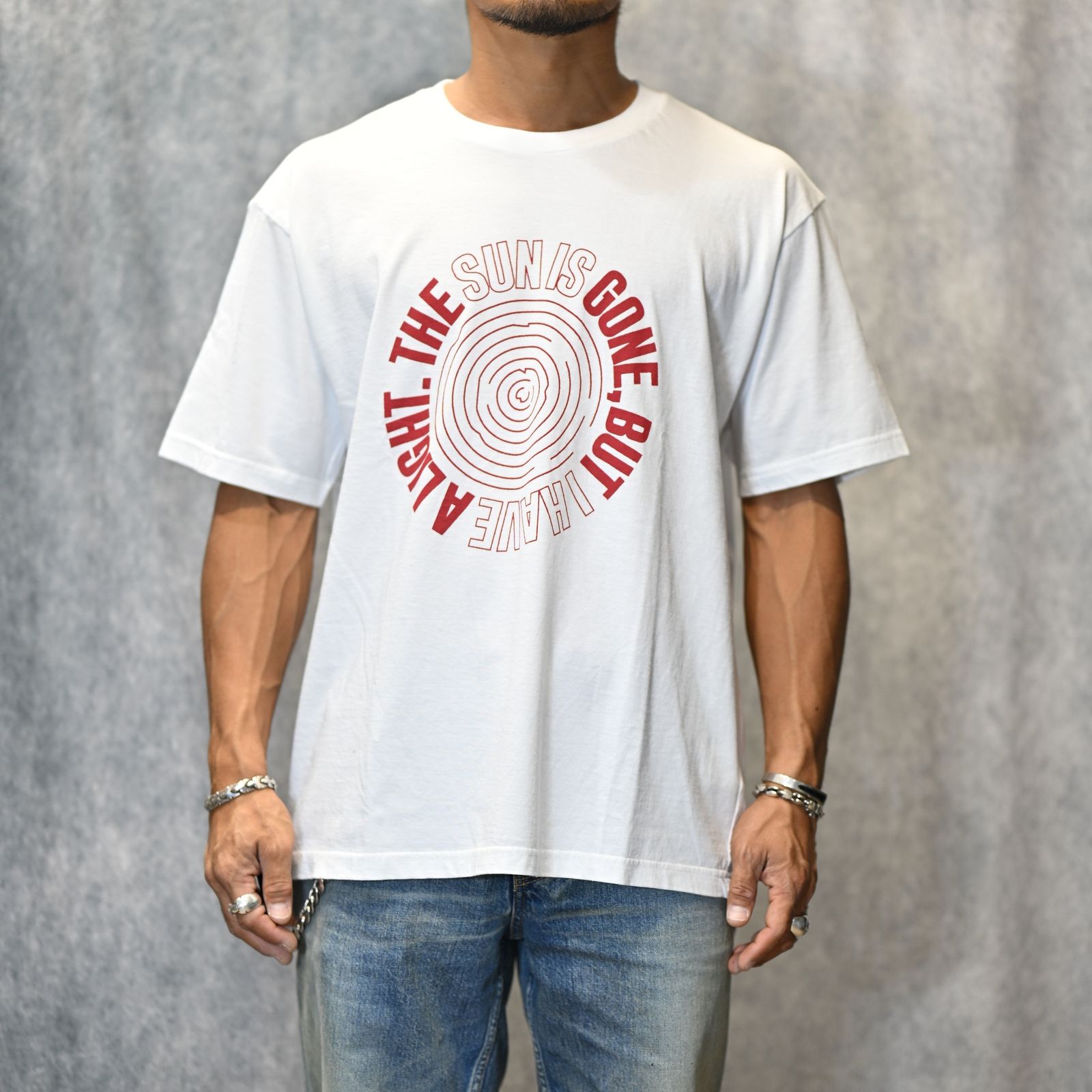 THE SUN IS GONE T-SH （WHITE） / プリントTシャツ （ホワイト） 2505-4003