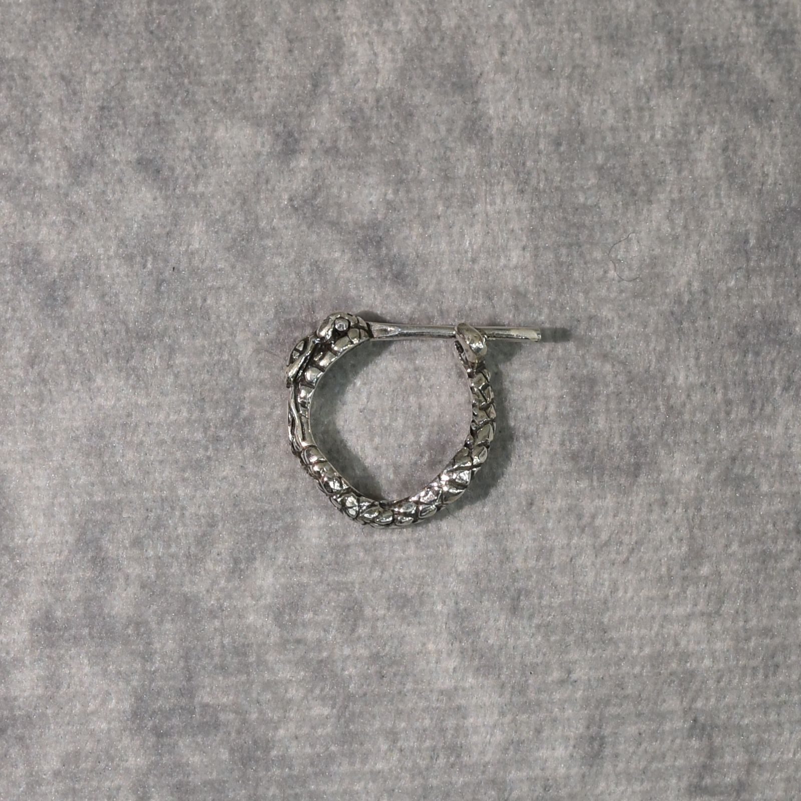 × D.O.D SILVER SNAKE PIERCE ＜EXCLUSIVE＞ (SILVER)｜× ディーオーディー スネーク ロール ピアス｜CL-25AW001JW EX