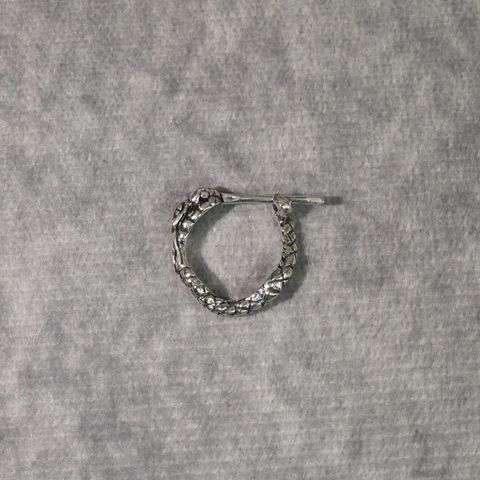 × D.O.D SILVER SNAKE PIERCE ＜EXCLUSIVE＞ (SILVER)｜× ディーオーディー スネーク ロール ピアス｜CL-25AW001JW EX