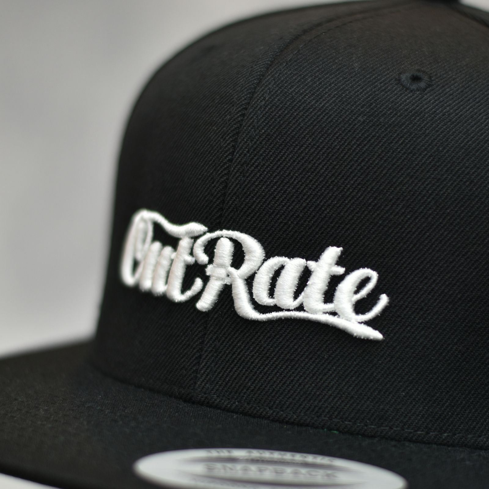 CUTRATE LOGO EMBROIDERY B.B CAP (BLACK)｜ロゴ刺繍 ベースボールキャップ｜CR-26SS004