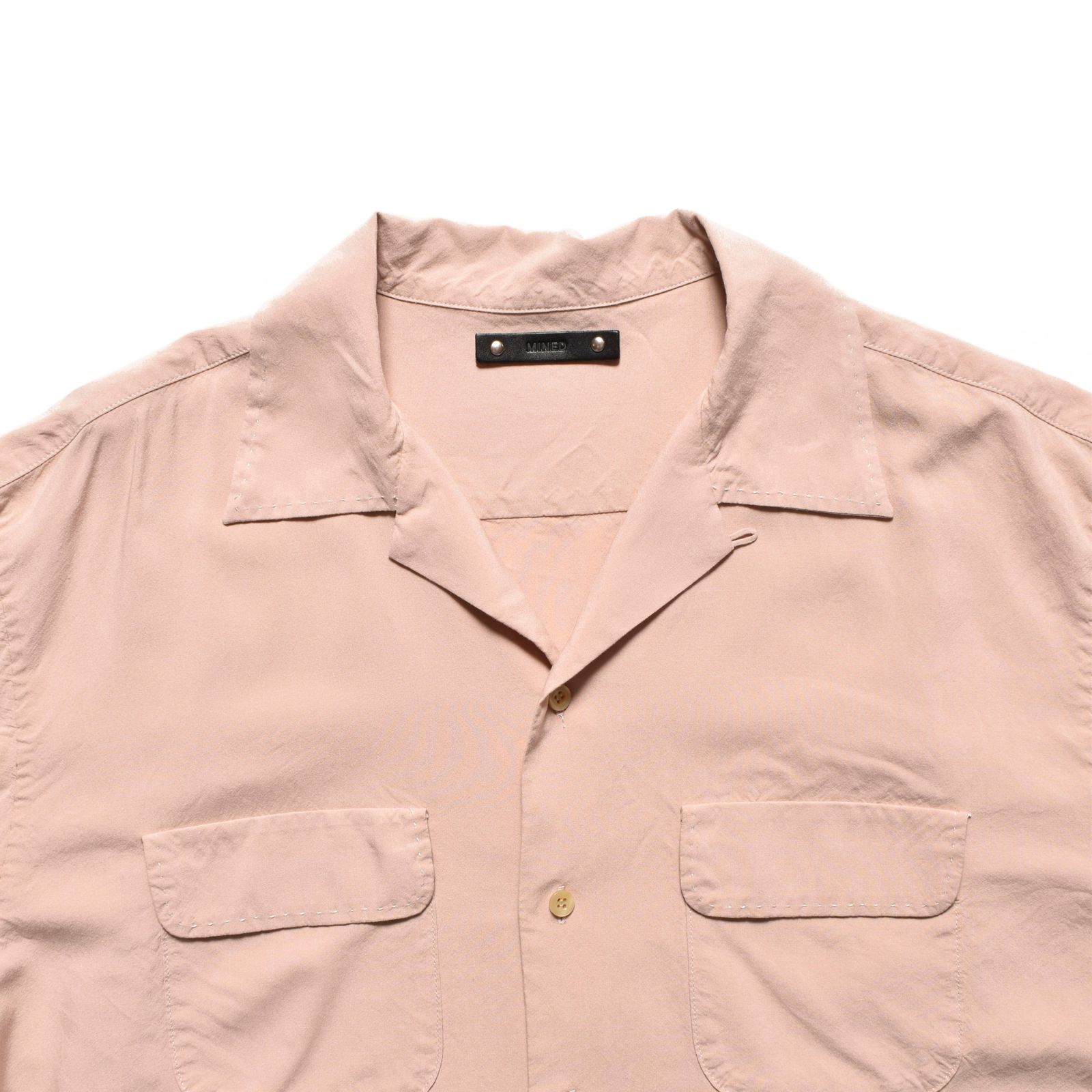 Rayon Open Collar SH （PNK） /  レーヨン オープンカラーシャツ （ピンク） 2502-5002