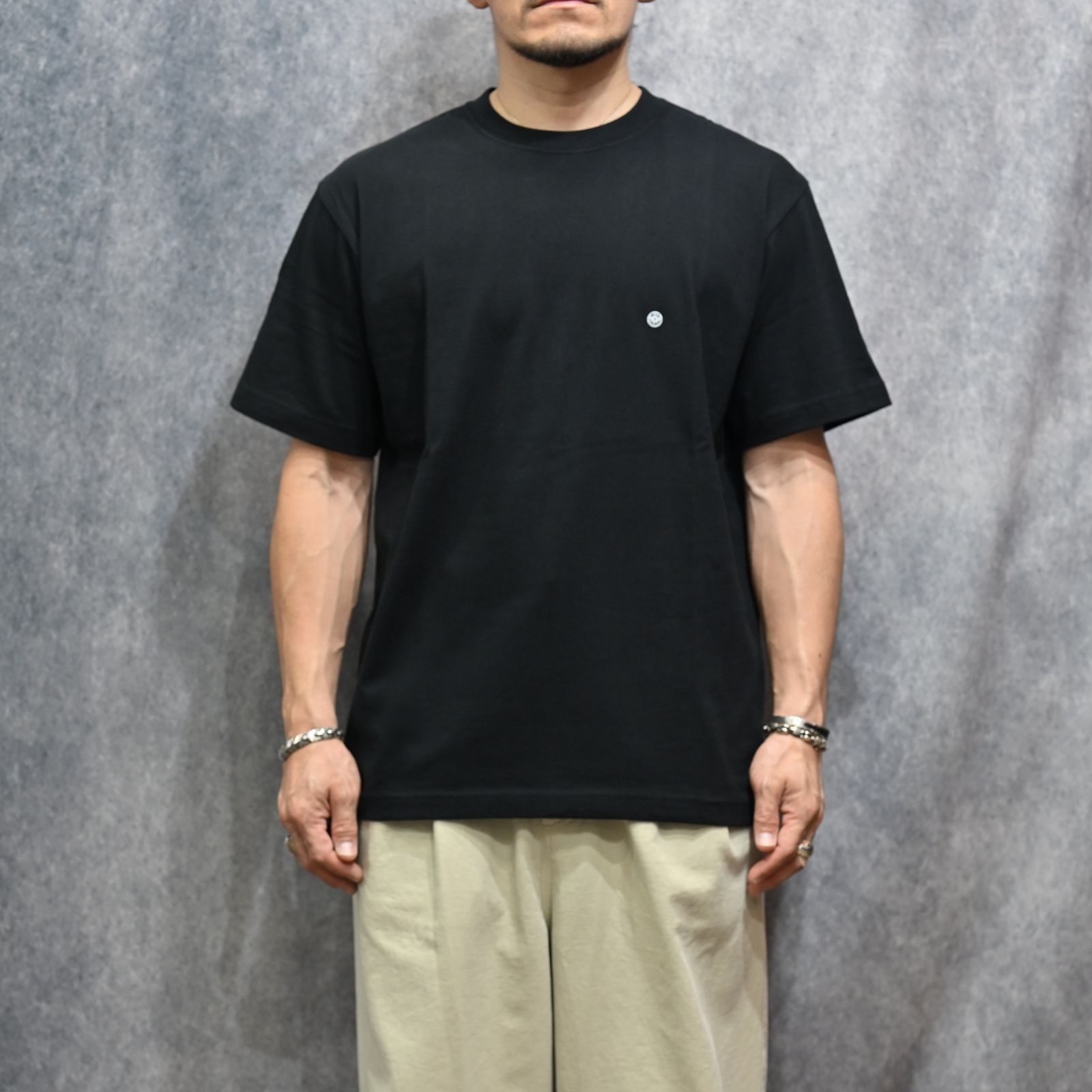 DIAMOND BACK TEE （BLACK）｜ダイアモンド プリント Tシャツ （ブラック） 602-261-17
