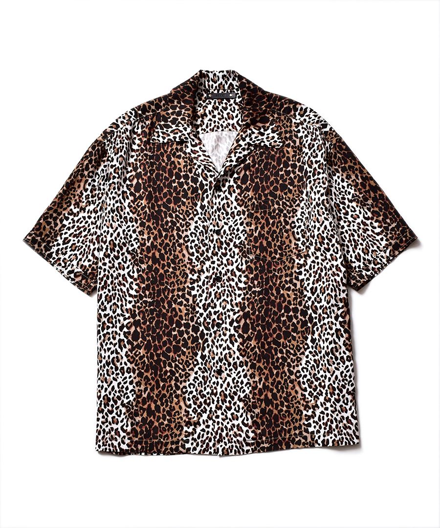 トップス MINEDENIM CD LEOPARD TRIMMING SHIRTS MINEDENIM - 【代金引換不可】 CD Leopard Denim S/S Open