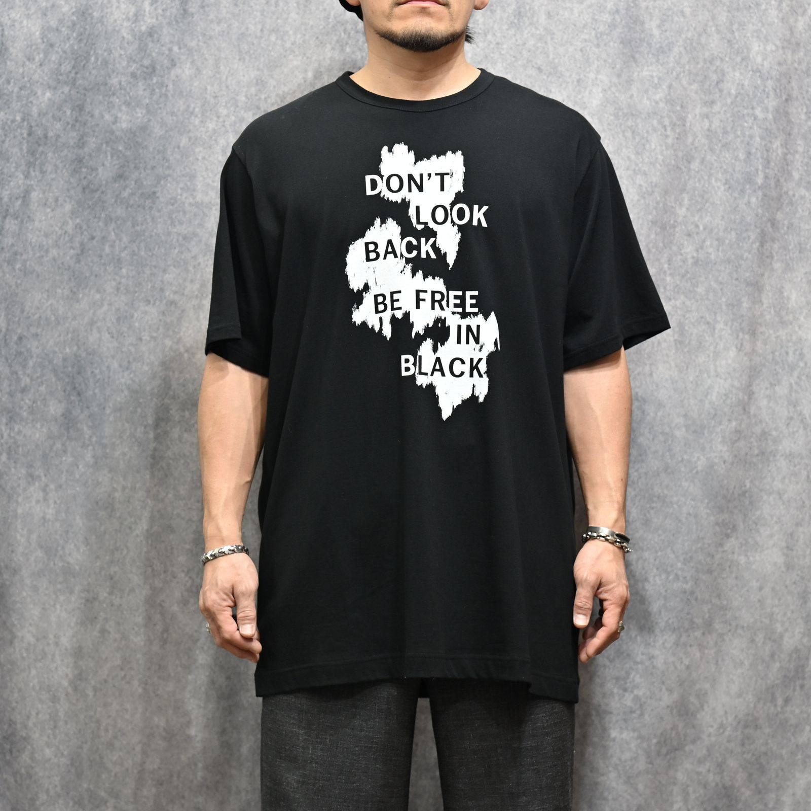 30/- COMBED PLAIN STITCH SHORT SLV T PT H （BLACK）｜半袖Tシャツ｜HK-T78-985-1-03