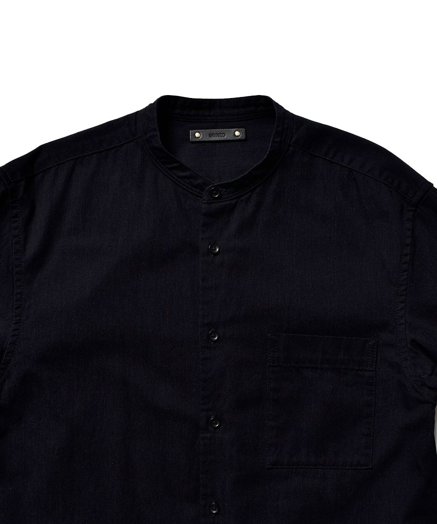 Band Collar OG. Denim Long SH (BLK)