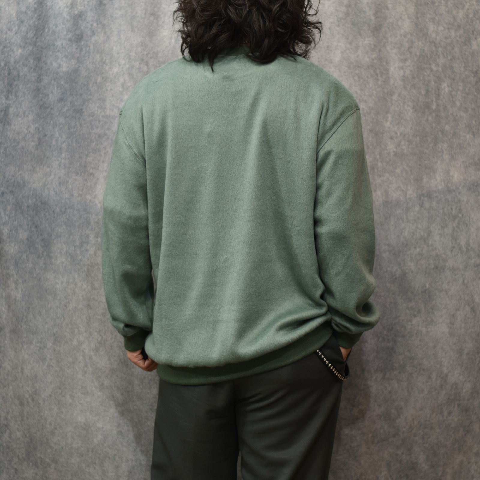 SHAGGY FABRIC CREW NECK SW (GREEN)｜シャギー クルーネック スウェット トレーナー｜CL-25AW036