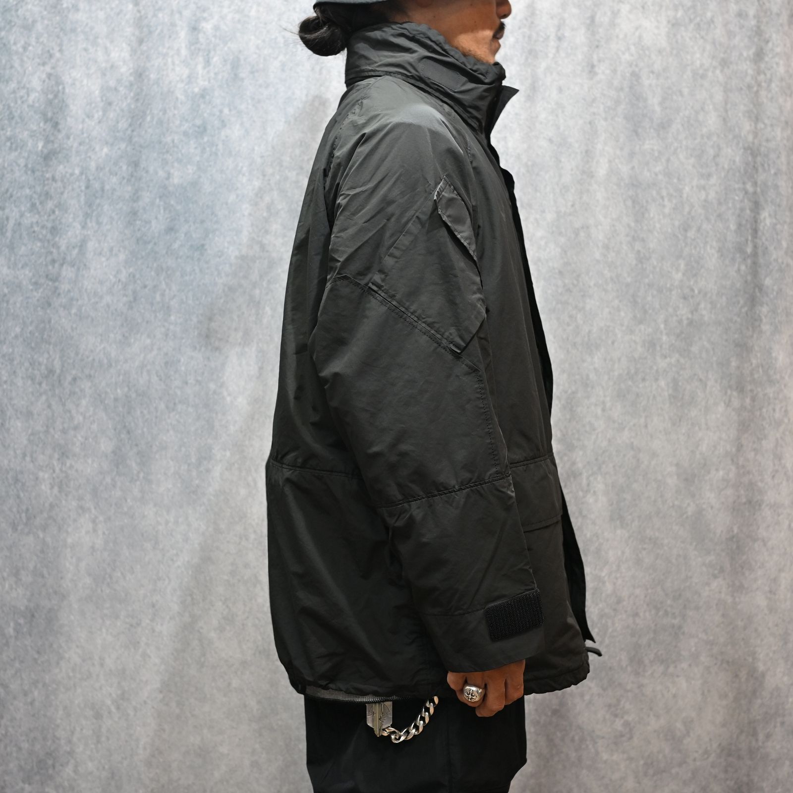 WEATHER MILITARY JACKET / LINER NYLON ZU CONNECTION  （BLACK)｜ウェザーミリタリー ジャケット （ブラック） PC-026-2988-10