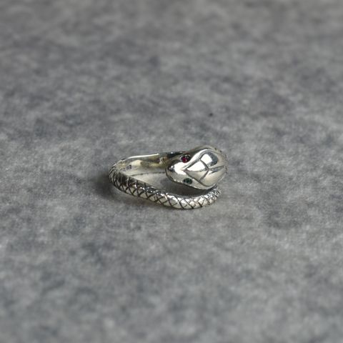Silver925 Pinky Ring "SNAKEHEAD" (SILVER) / ピンキーリング